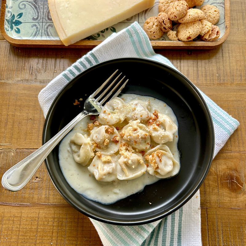 NEW! - Pumpkin Tortelloni with Shallot Cream and Amaretti