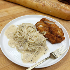 NEW! - Tonnarelli Cacio e Pepe with Chicken Cutlets