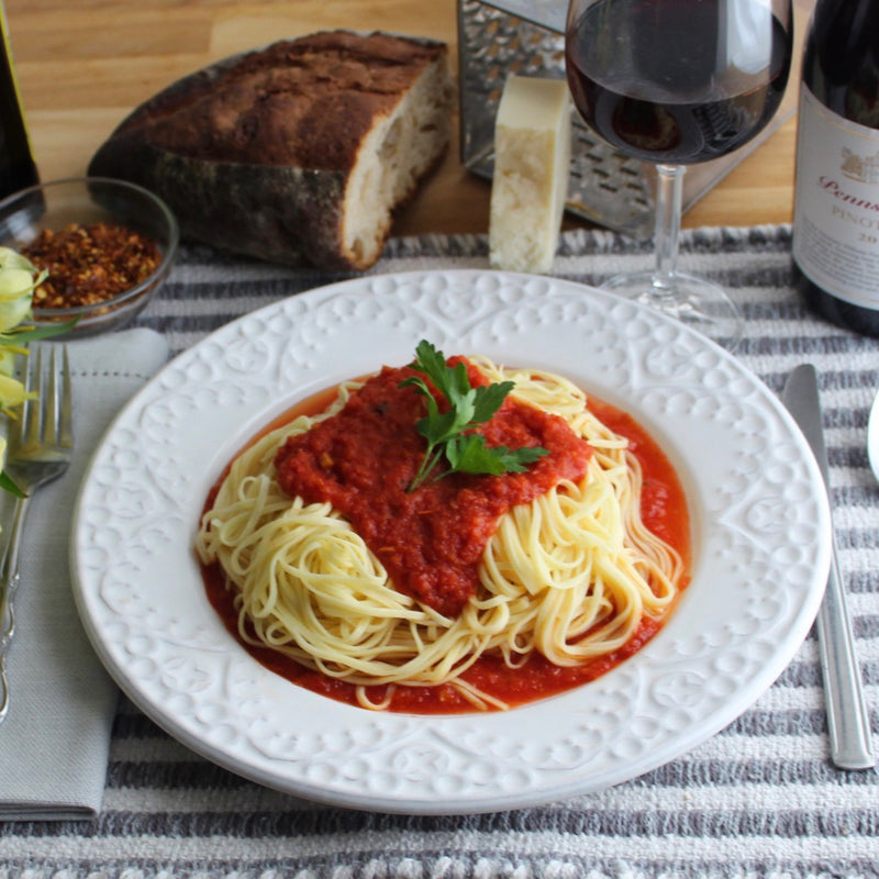 Spaghettini with Tomato Sauce